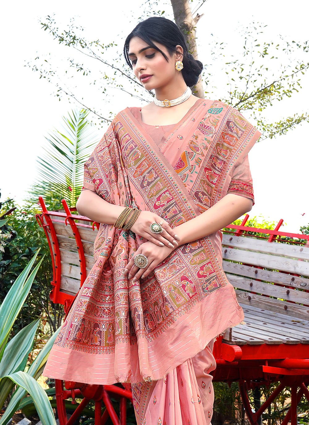Traditional Weaving Zari Pure Silk Saree - S8496