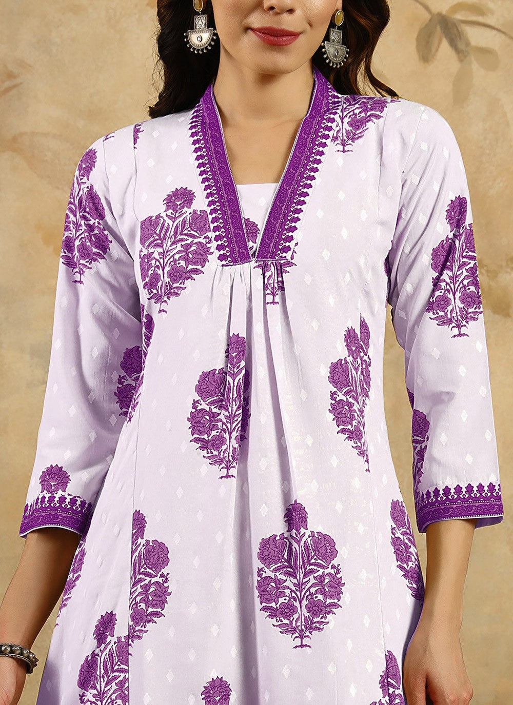 Printed Blended Cotton Salwar Suit - T4517