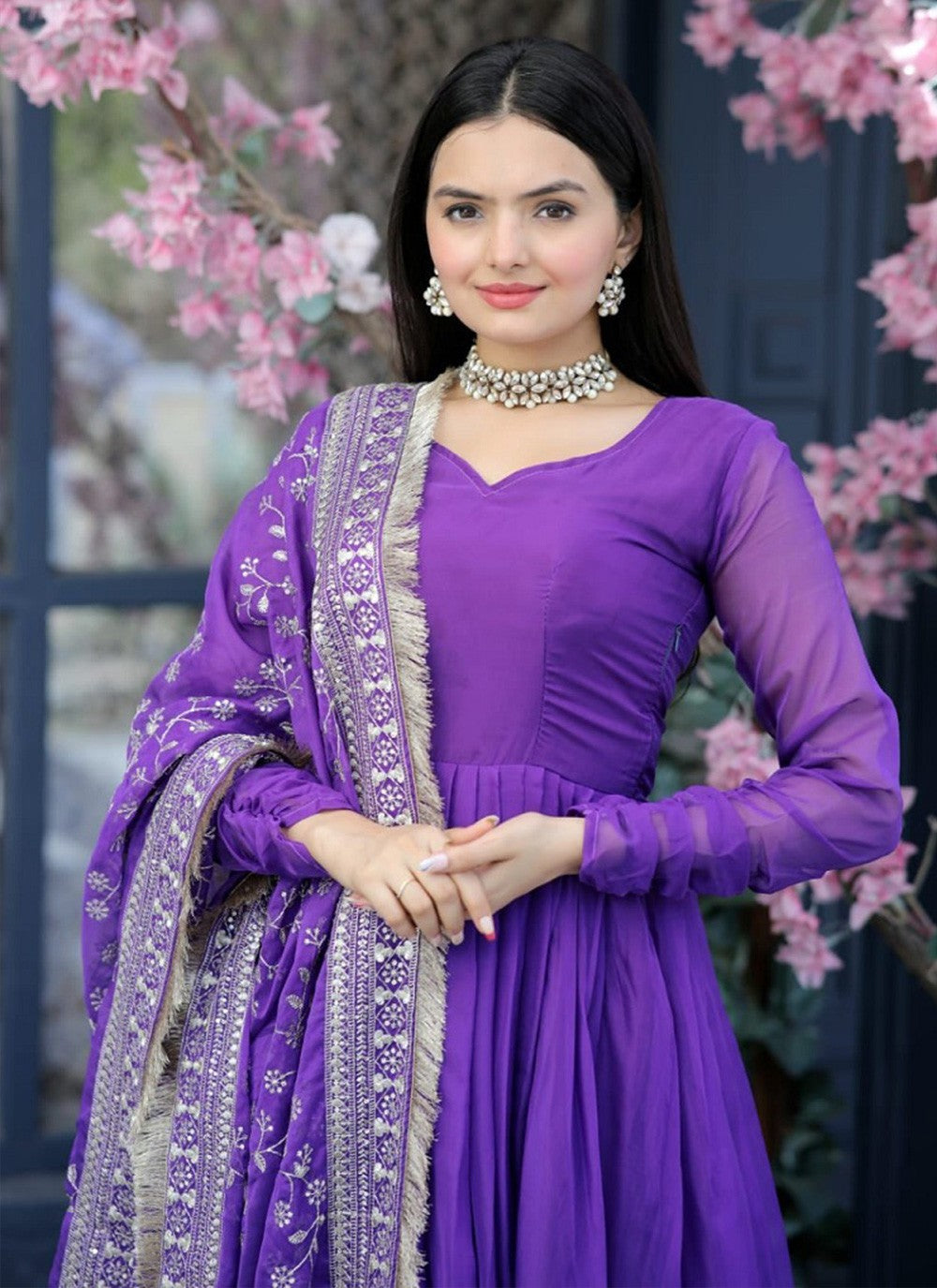 Silk Salwar Suit - T1162