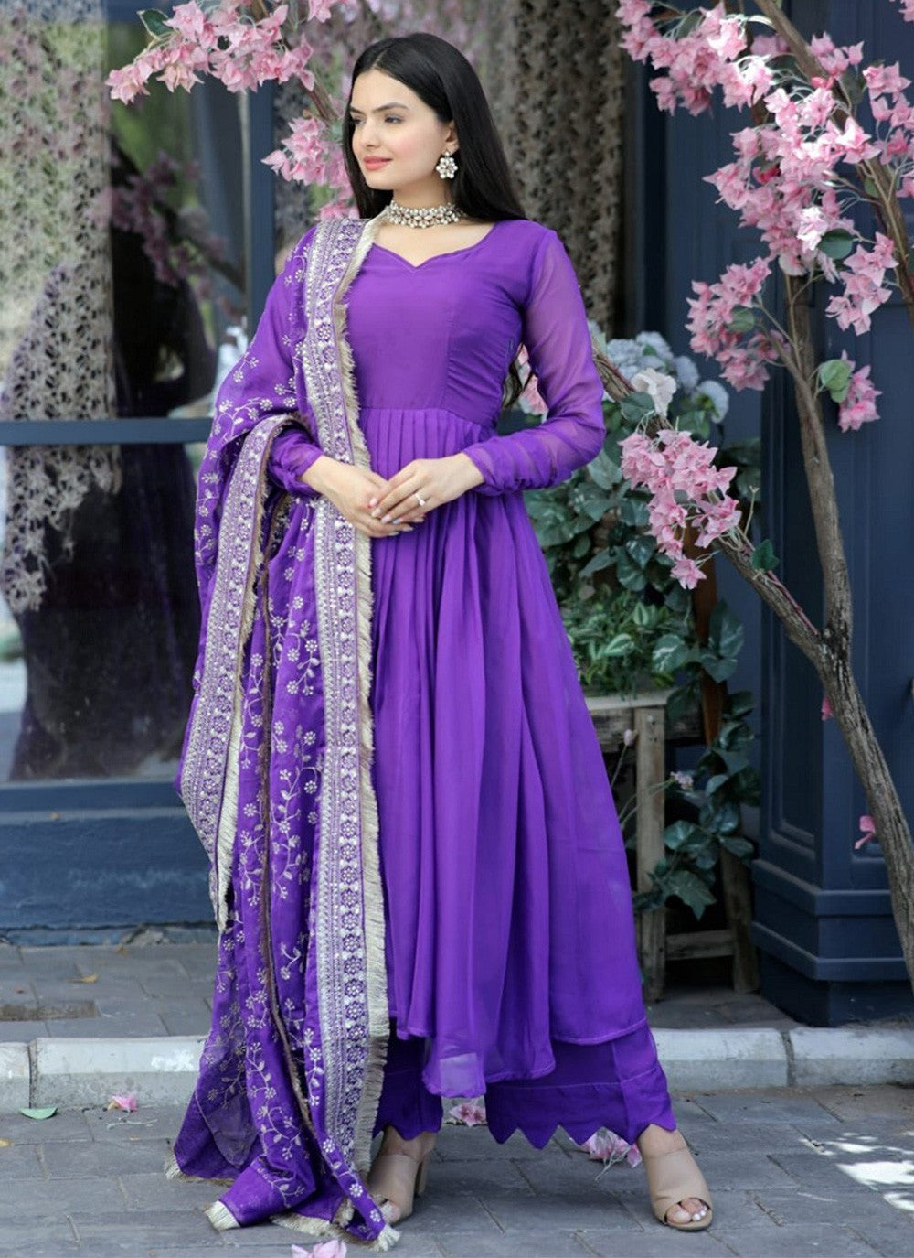 Silk Salwar Suit - T1162