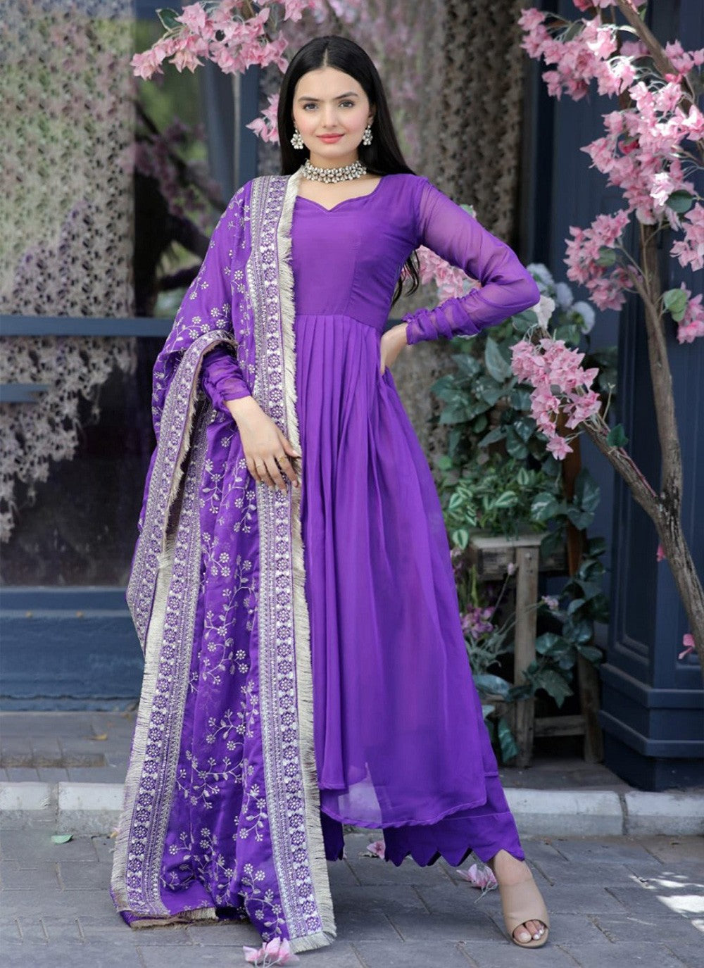Silk Salwar Suit - T1162