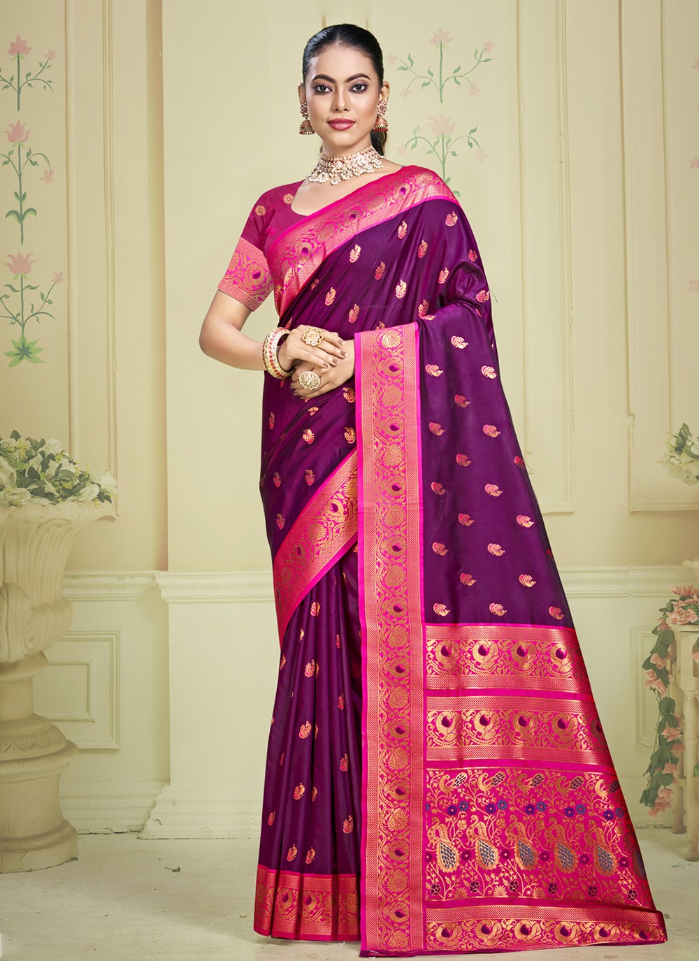 Classic Woven Silk Saree - S9905
