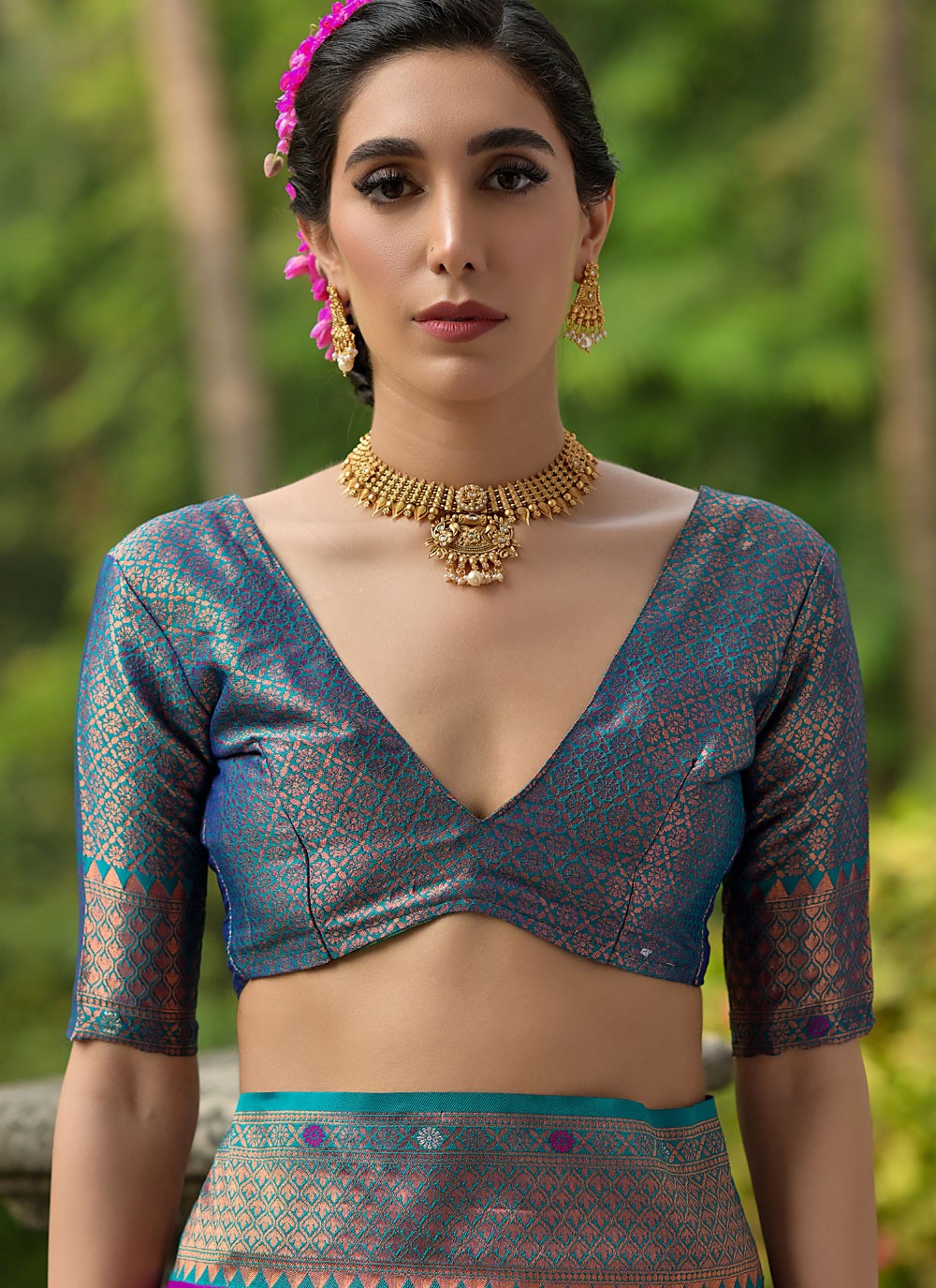 Traditional Woven Purple Banarasi Silk Saree S13051