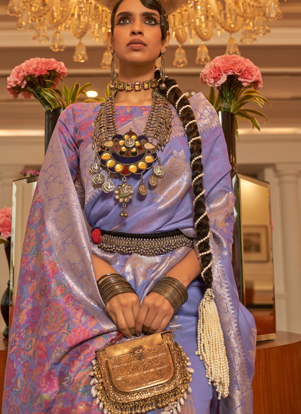 Classic Weaving Zari Art Silk Saree - S3684