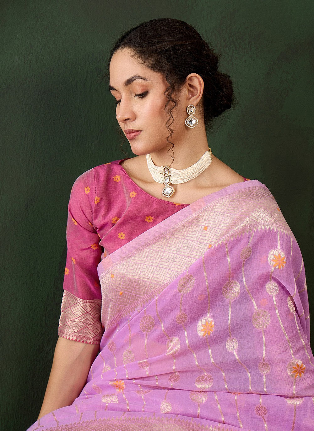 Classic Woven Cotton Saree - S8324