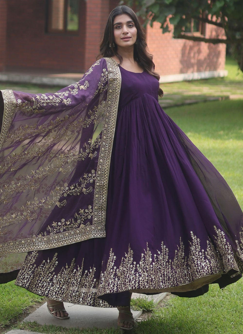 Faux Georgette Gown - G1251