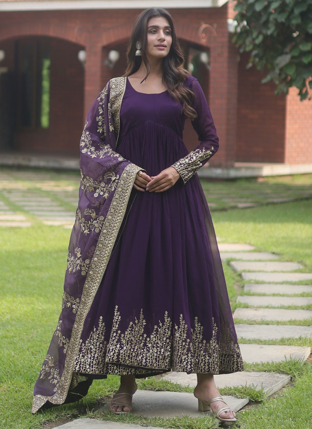 Faux Georgette Gown - G1251
