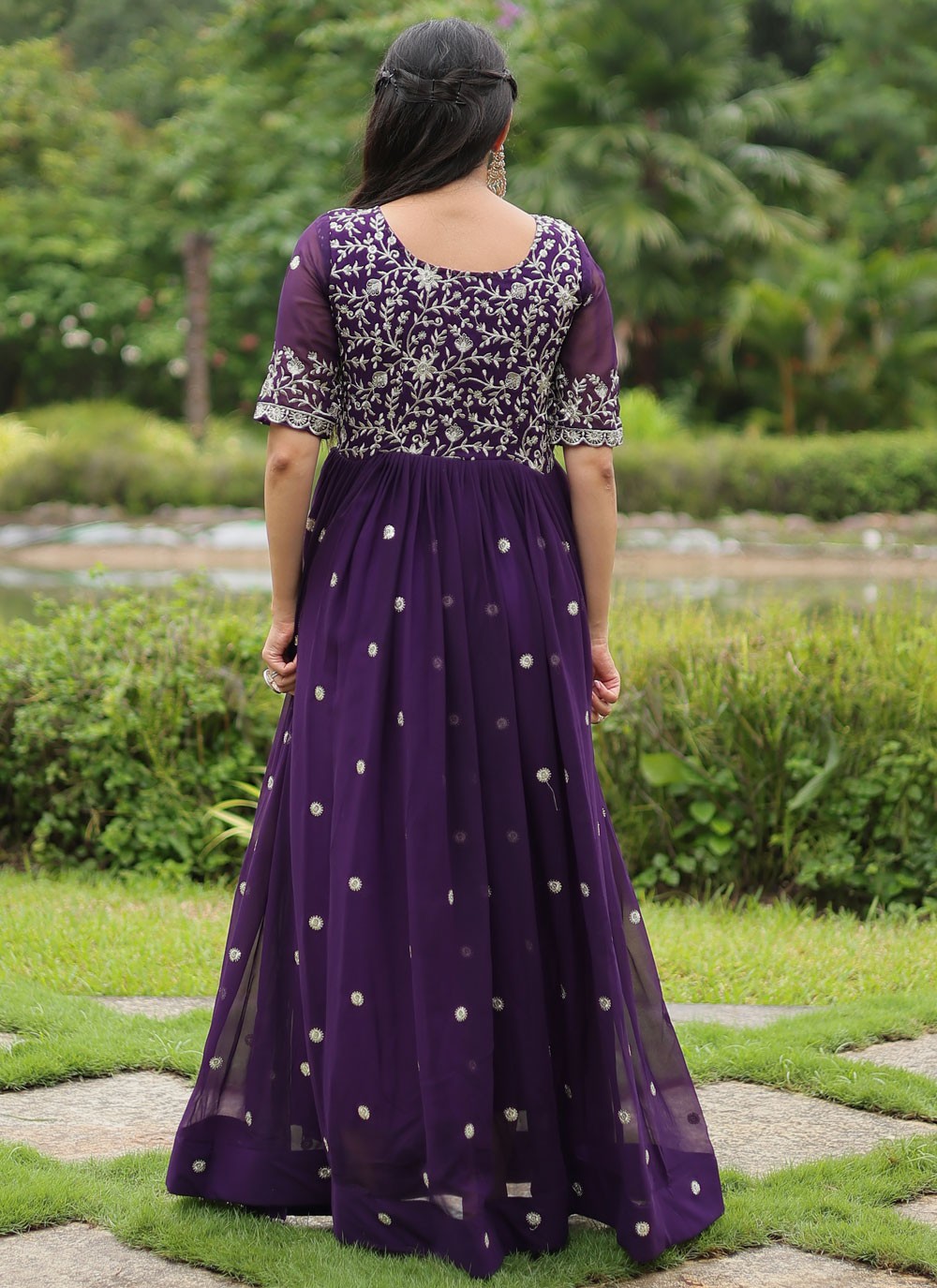 Faux Georgette Gown - G1646