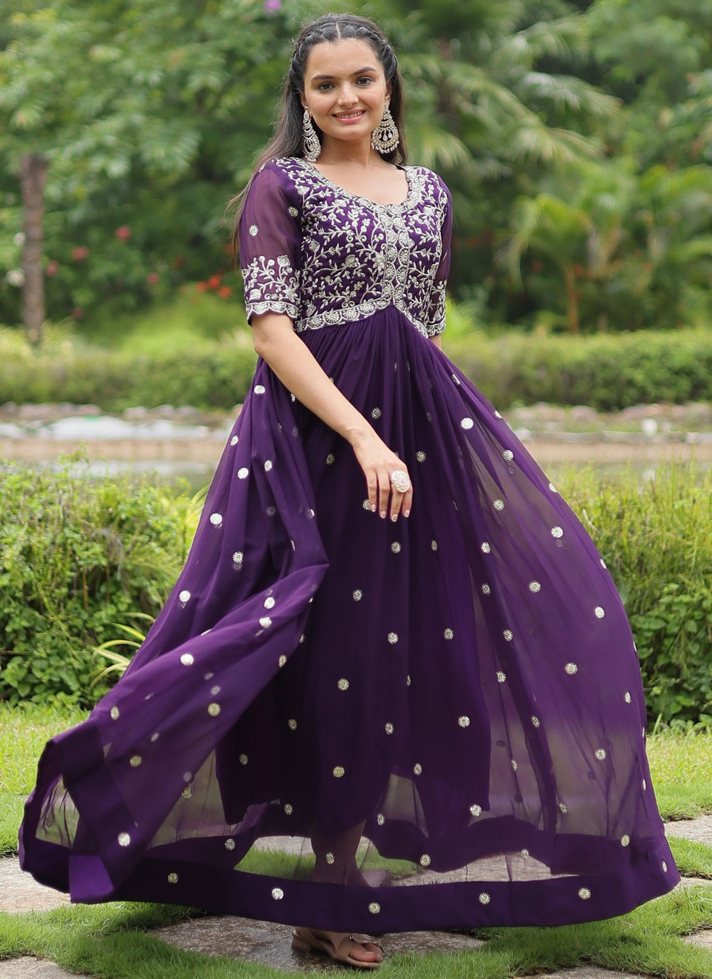Faux Georgette Gown - G1646
