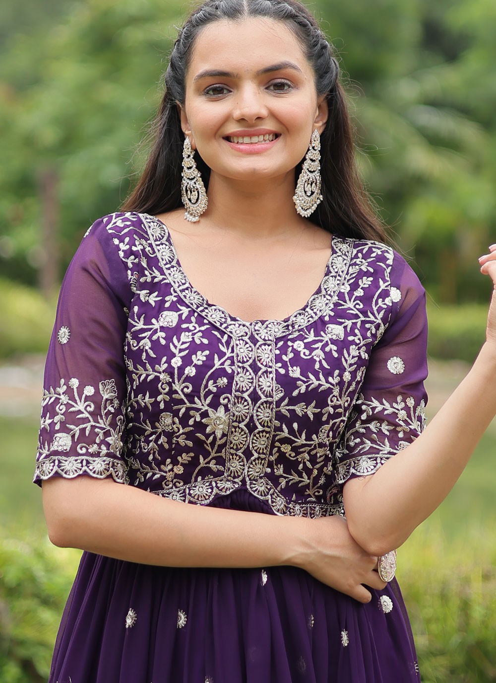 Faux Georgette Gown - G1646