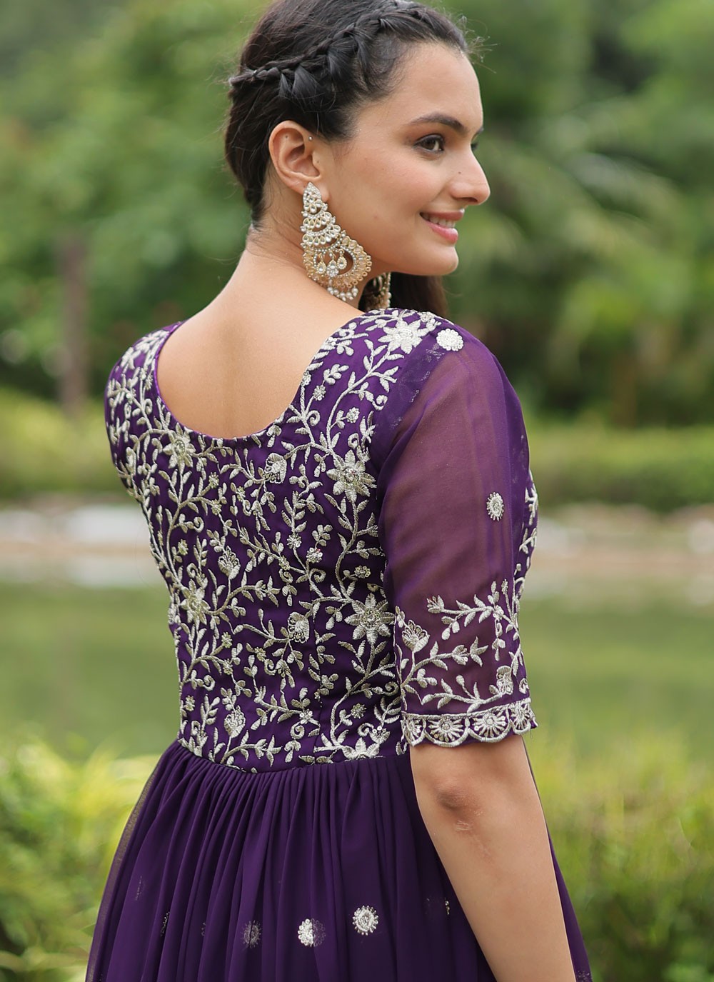 Faux Georgette Gown - G1646