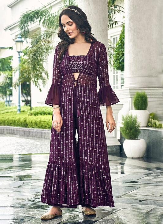 Faux Georgette Salwar Suit - T1256