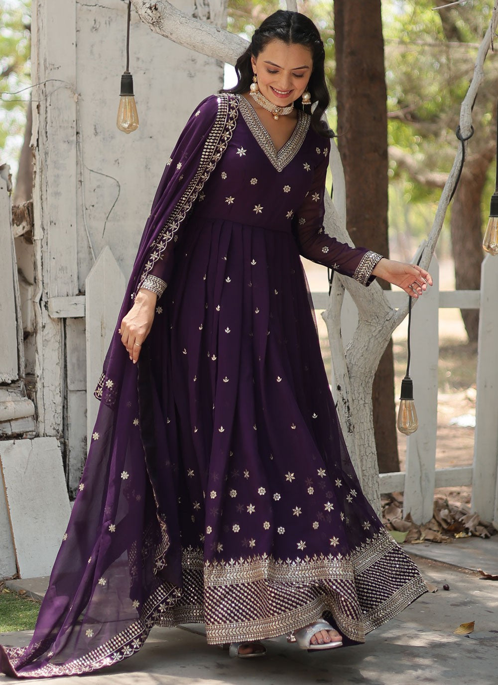 Faux Georgette Gown - G1516