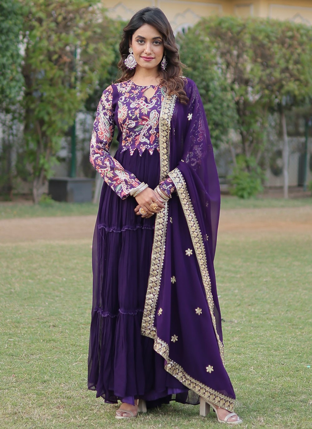 Faux Georgette Gown - G1354