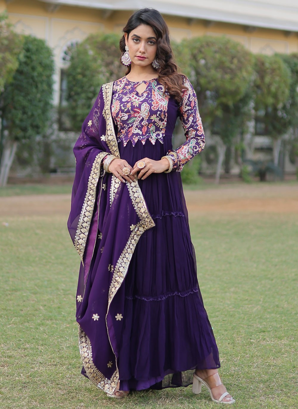 Faux Georgette Gown - G1354