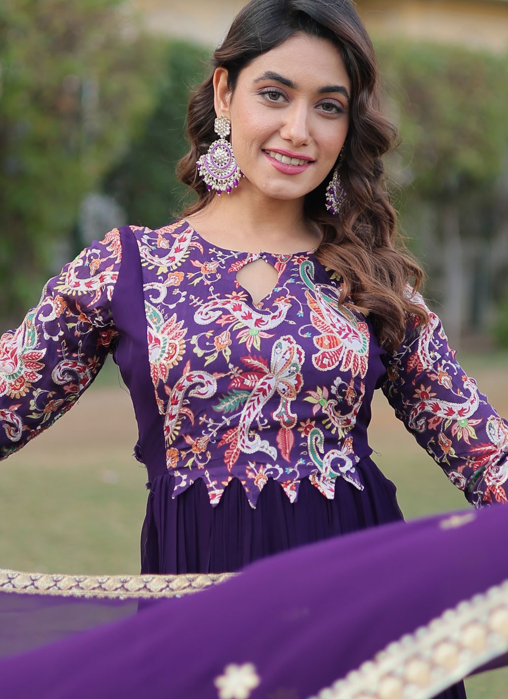 Faux Georgette Gown - G1354