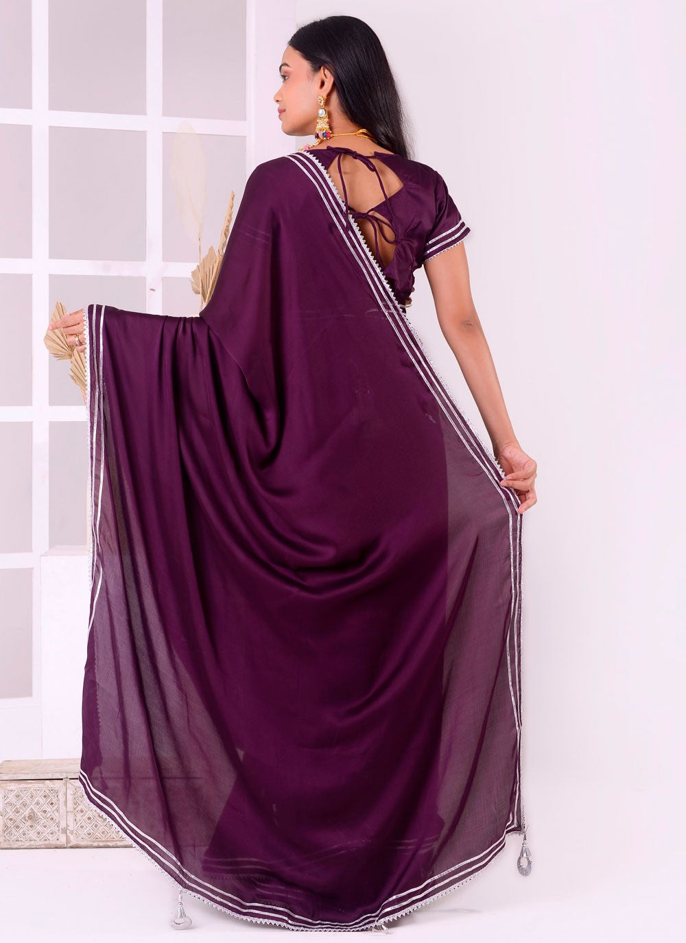 Classic Embroidered Georgette Saree - S7727