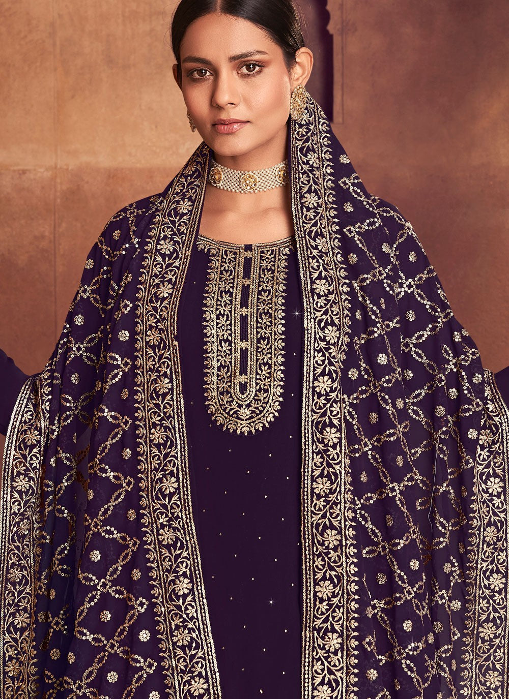 Georgette Salwar Suit - T943