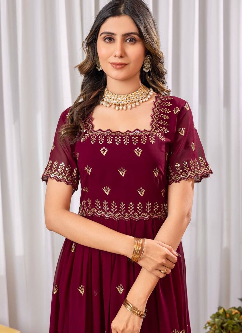 Faux Georgette Casual, Festival Gown G19870