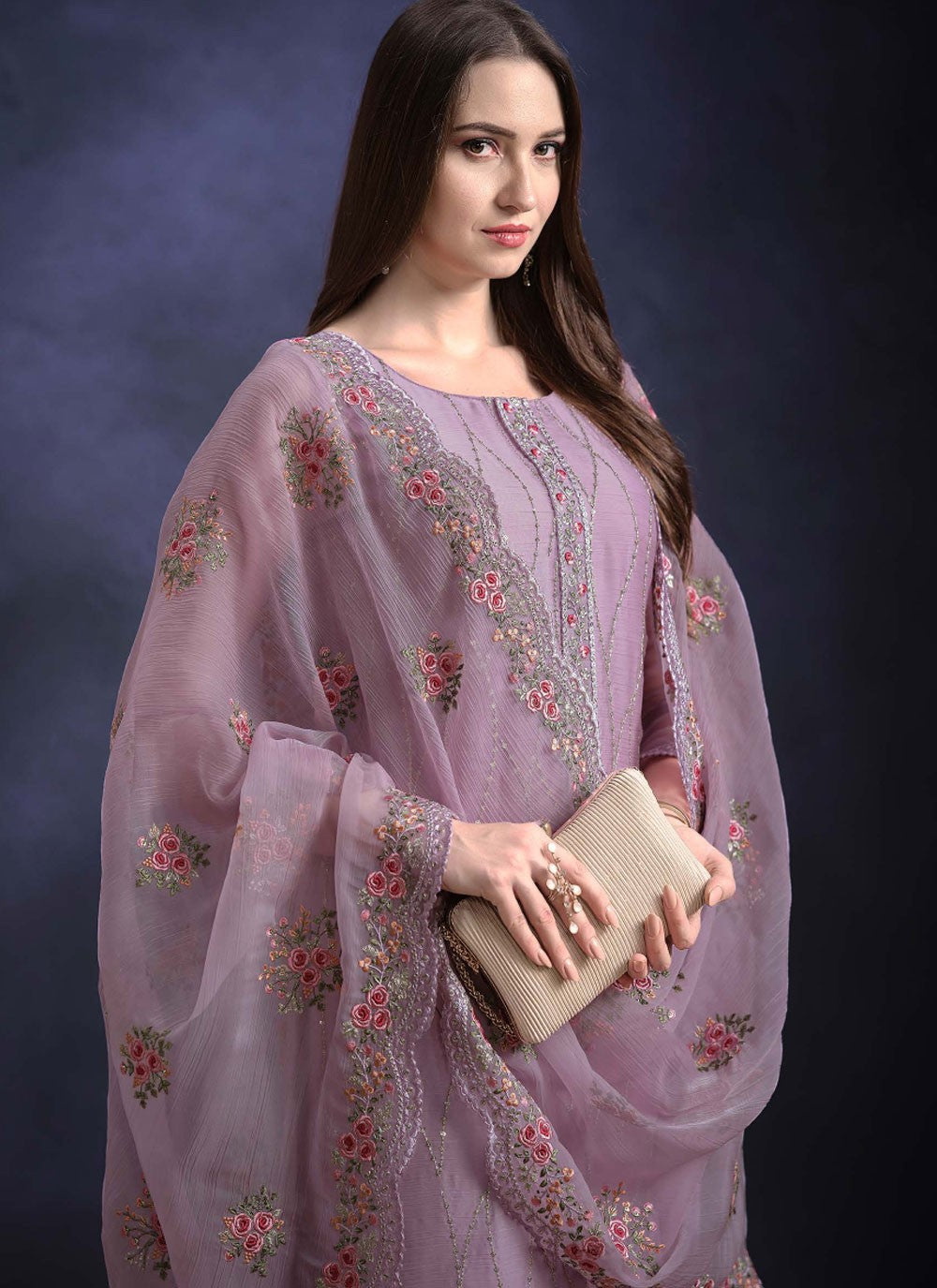 Organza Salwar Suit - T3967
