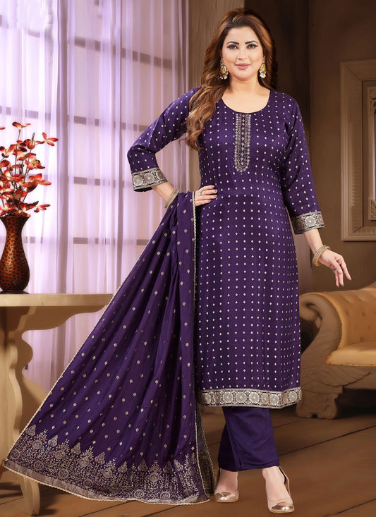 Archive Jacquard Work, Zari 316757 Purple T6806