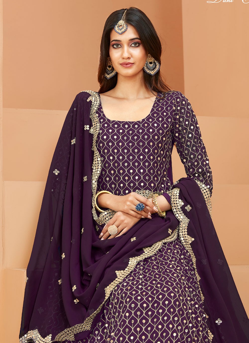 Faux Georgette Trendy Suit - T1005