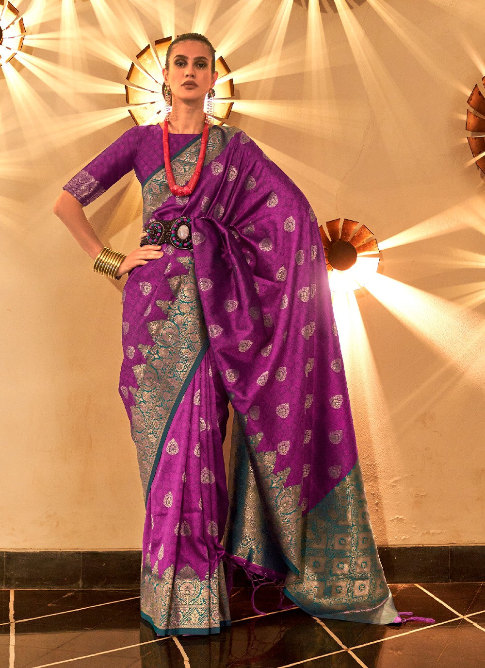 Classic Weaving Zari Silk Saree - S3178
