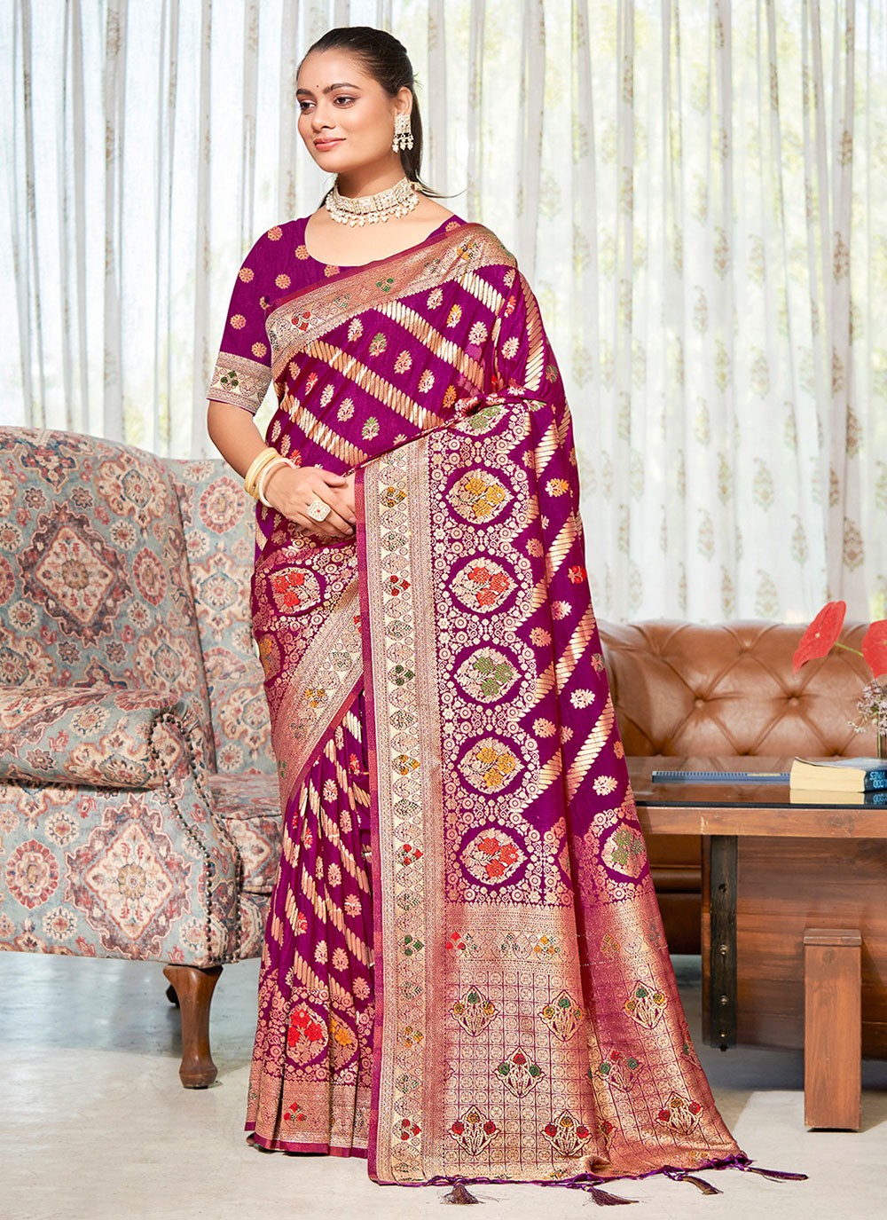 Traditional Woven Silk Saree - S6561