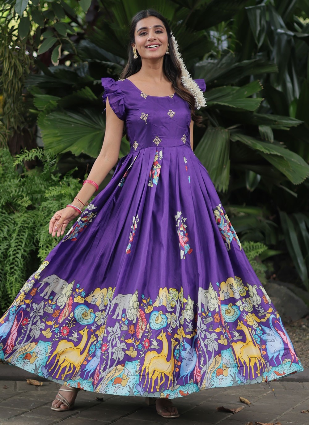 Faux Georgette Gown - G1228