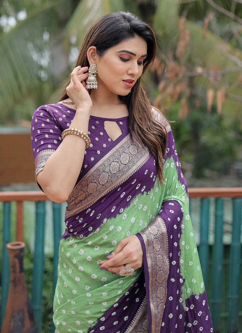 Contemporary Printed Silk Saree - S8616