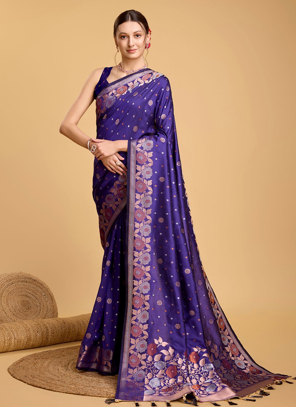 Classic Jacquard Work Silk Saree - S5657