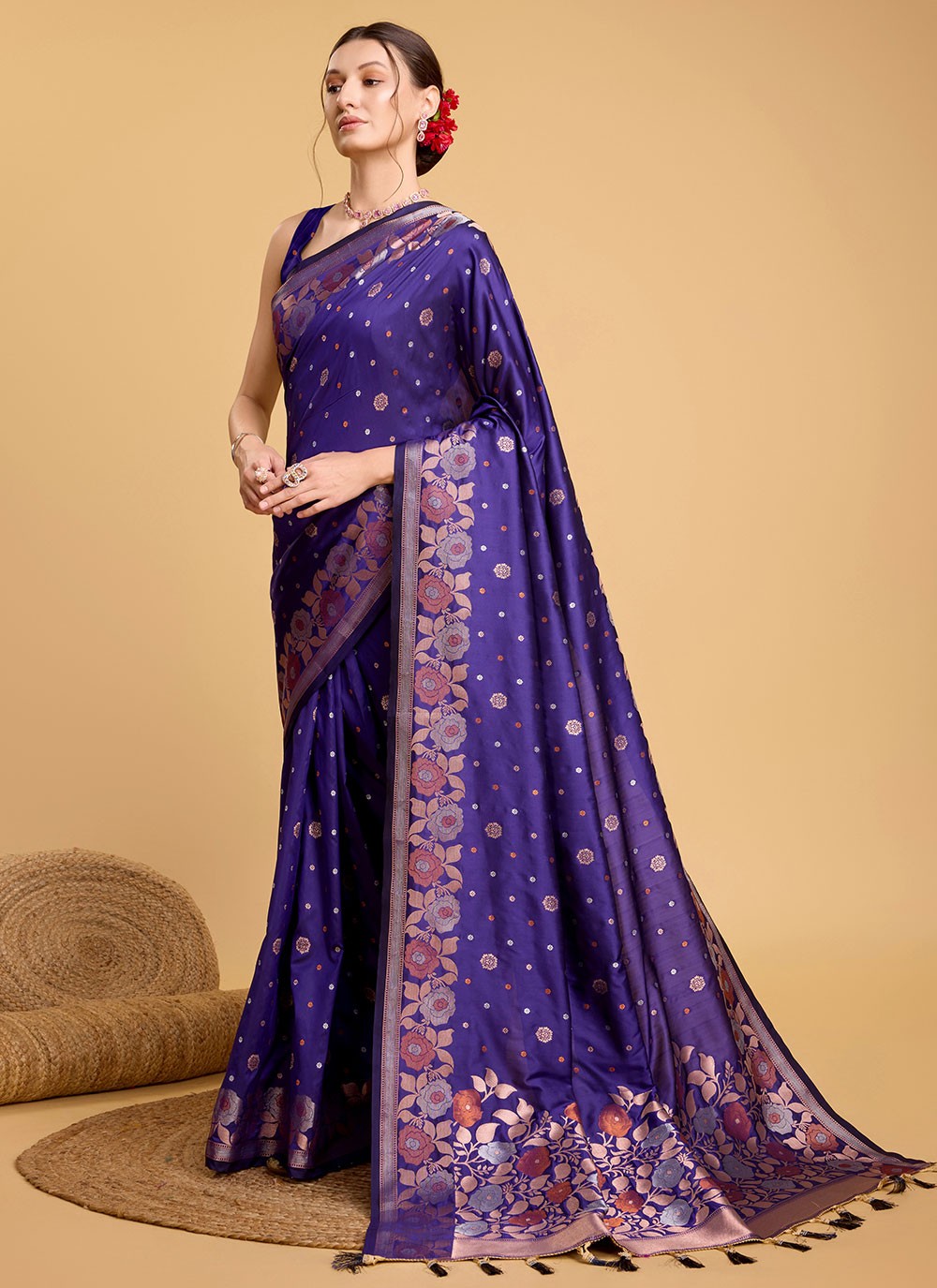 Classic Jacquard Work Silk Saree - S5657
