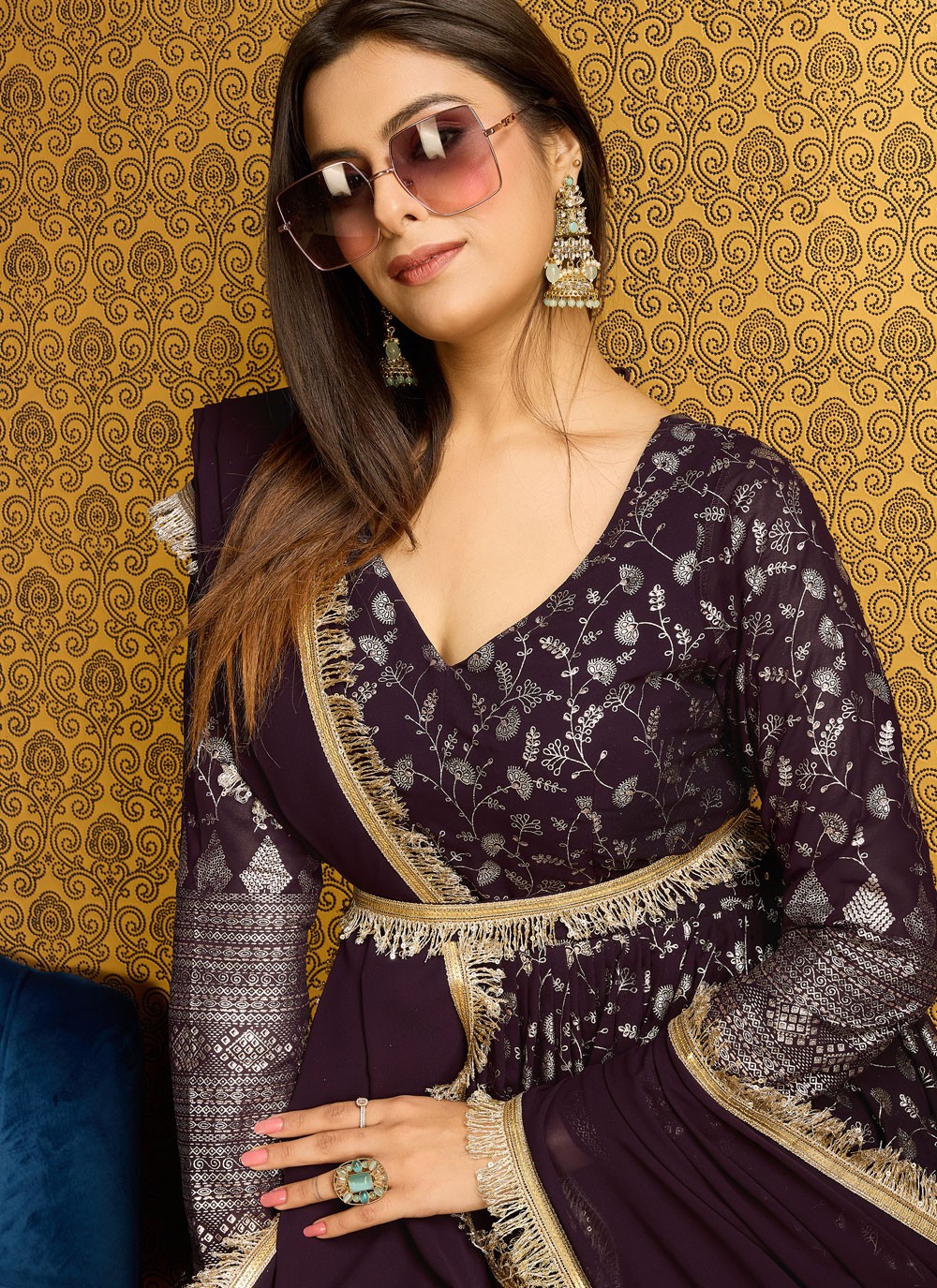 Faux Georgette Gown - G1323