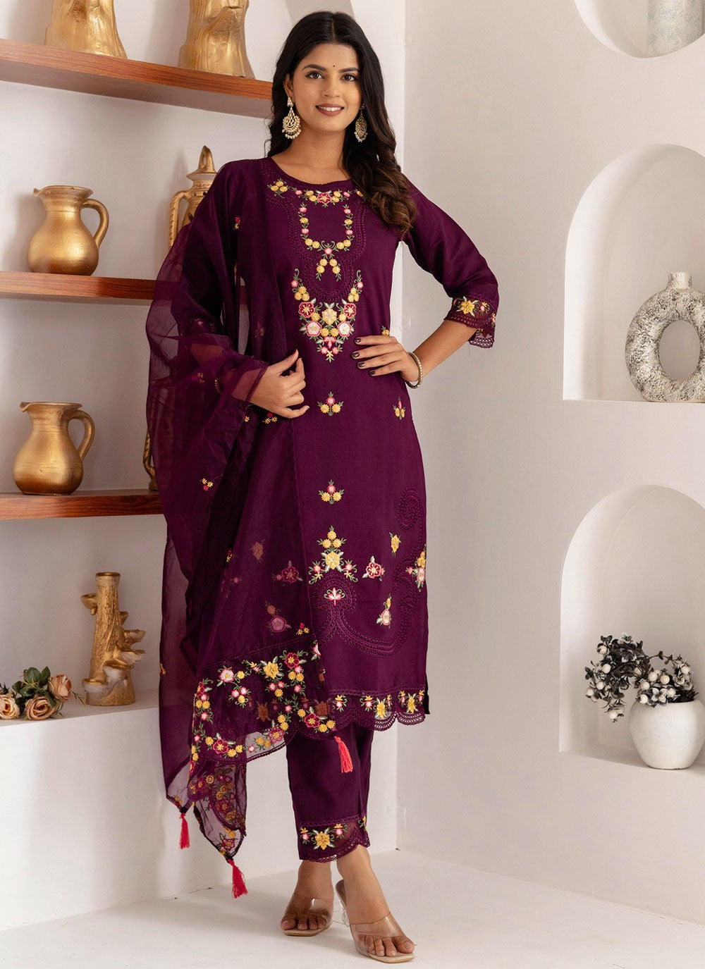Archive Embroidered 316440 Purple T6719