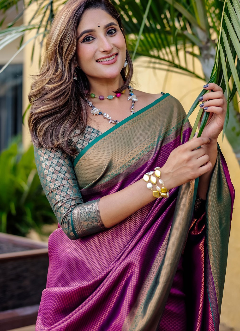 Woven, Zari Kanjivaram Silk Saree - S12324
