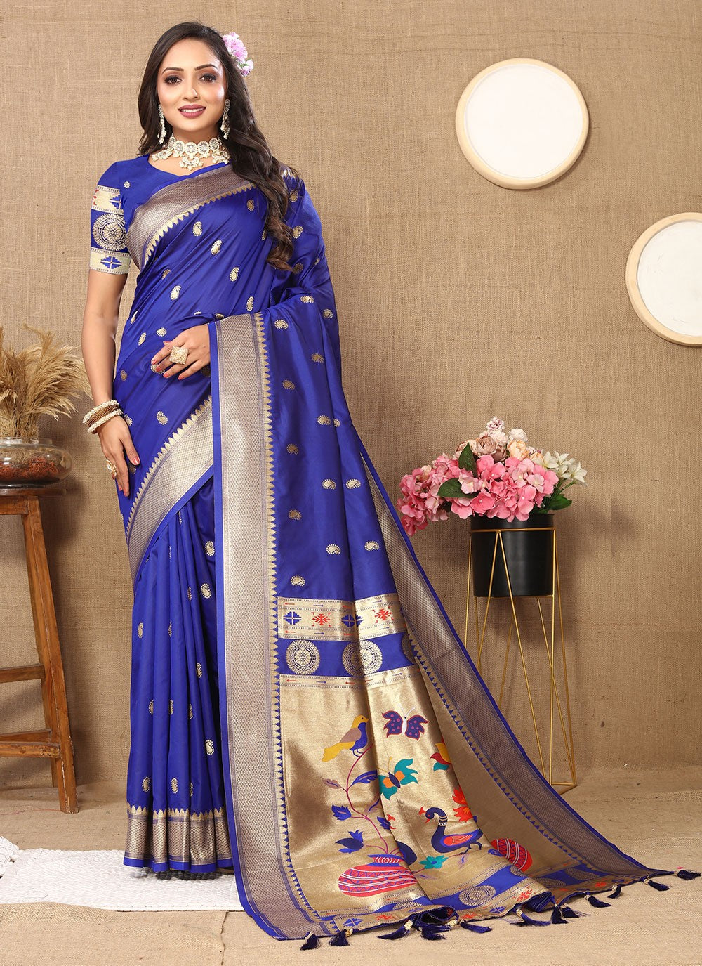Classic Weaving Zari Silk Saree - S6196