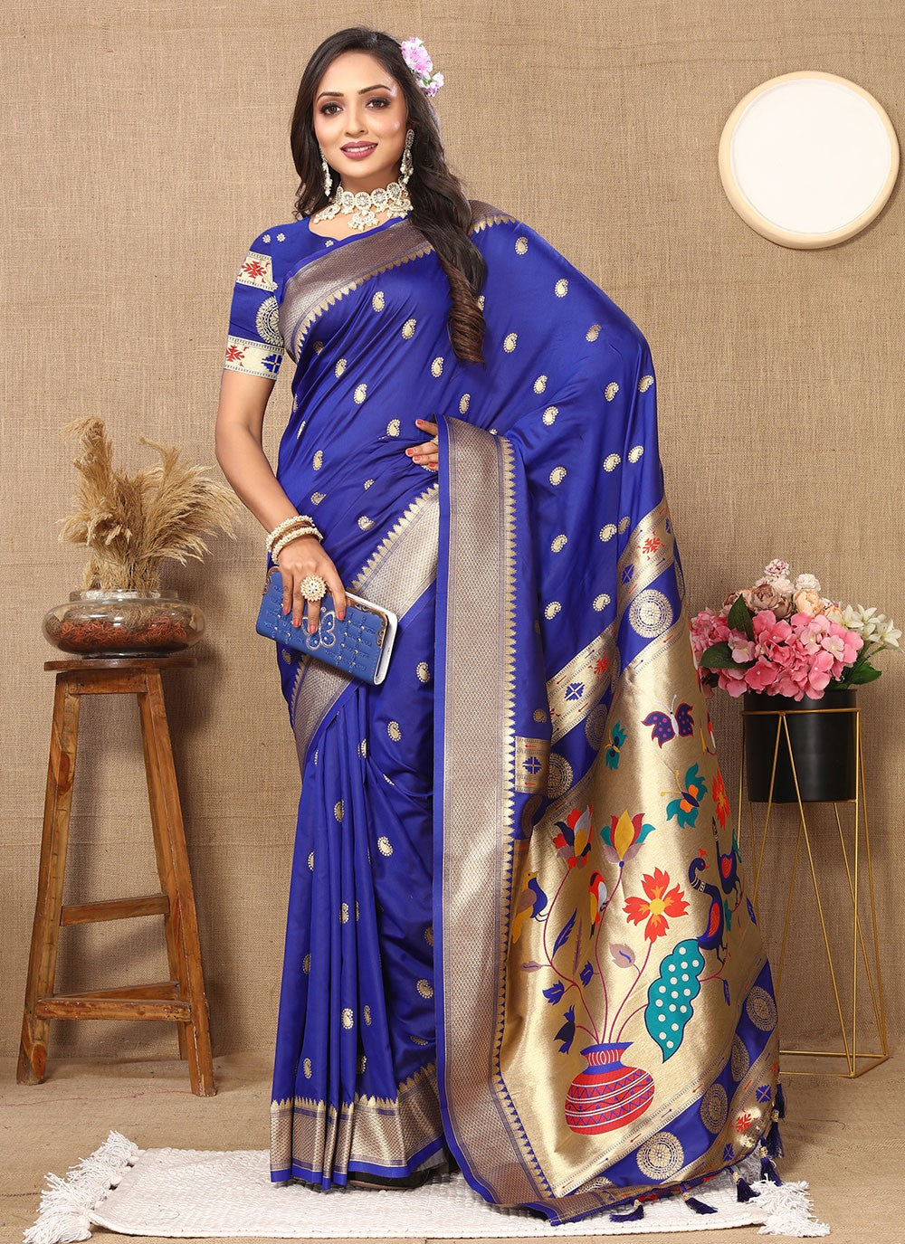 Classic Weaving Zari Silk Saree - S6196