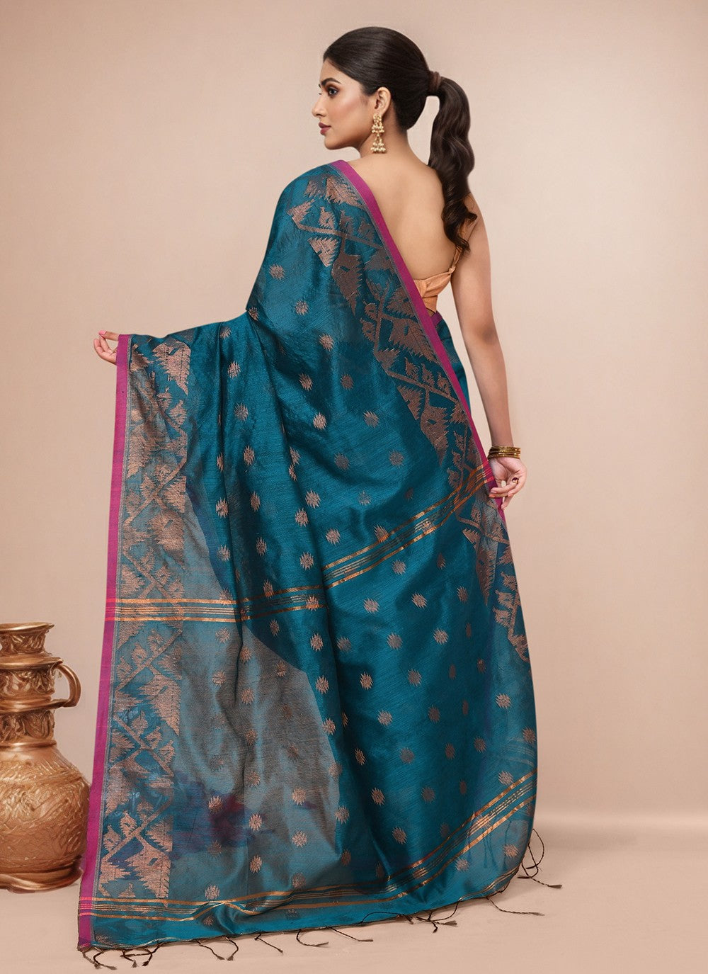 Rama Blended Cotton Contemporary Saree Printed S20011