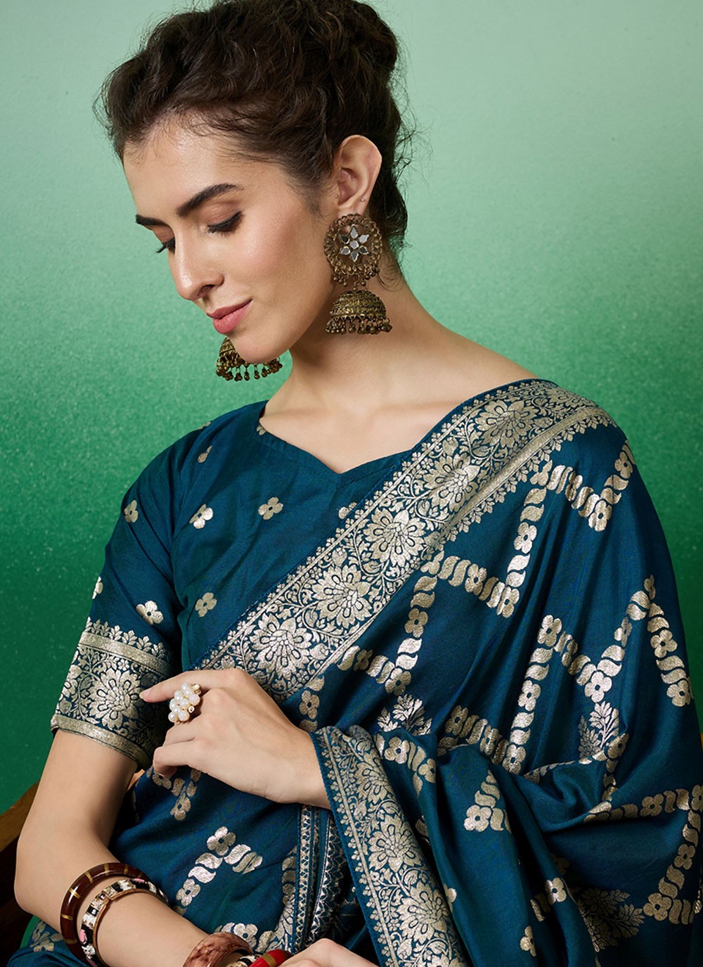 Classic Woven Cotton Saree - S6963