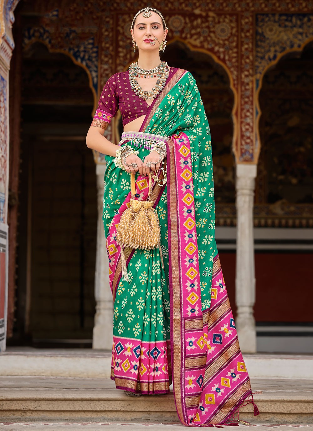 Classic Fancy Work Silk Saree - S8555