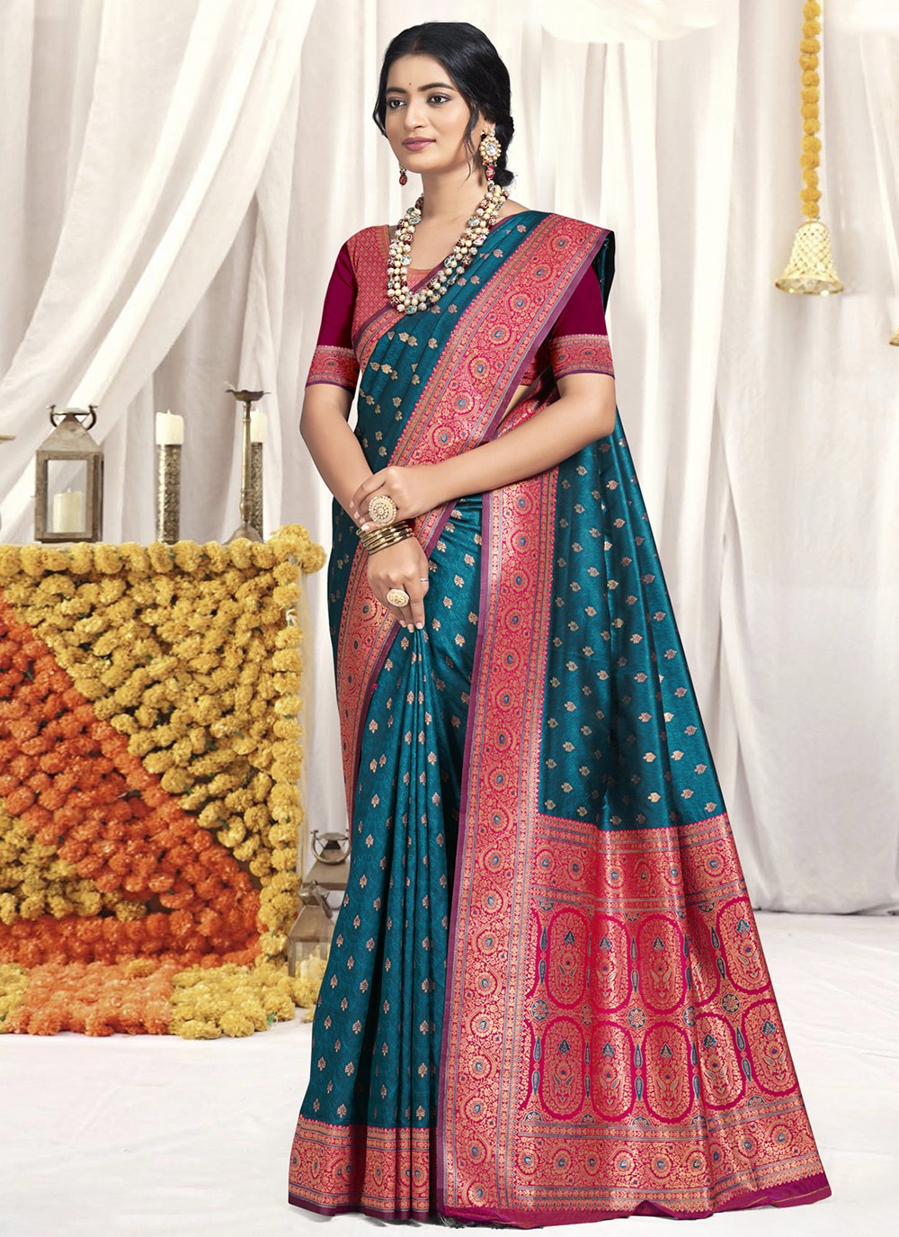 Classic Woven Silk Saree - S9070
