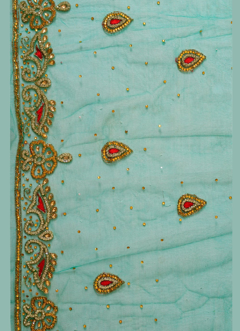 Classic Embroidered Georgette Saree - S7727