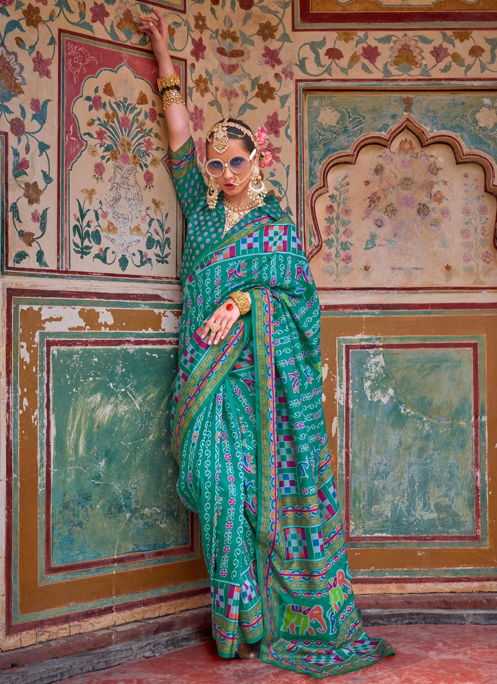 Printed Silk Saree - S11716