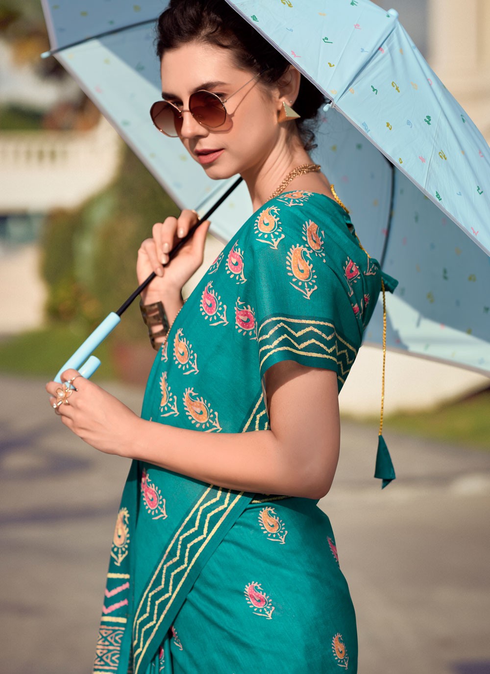 Classic Printed Silk Saree - S8140