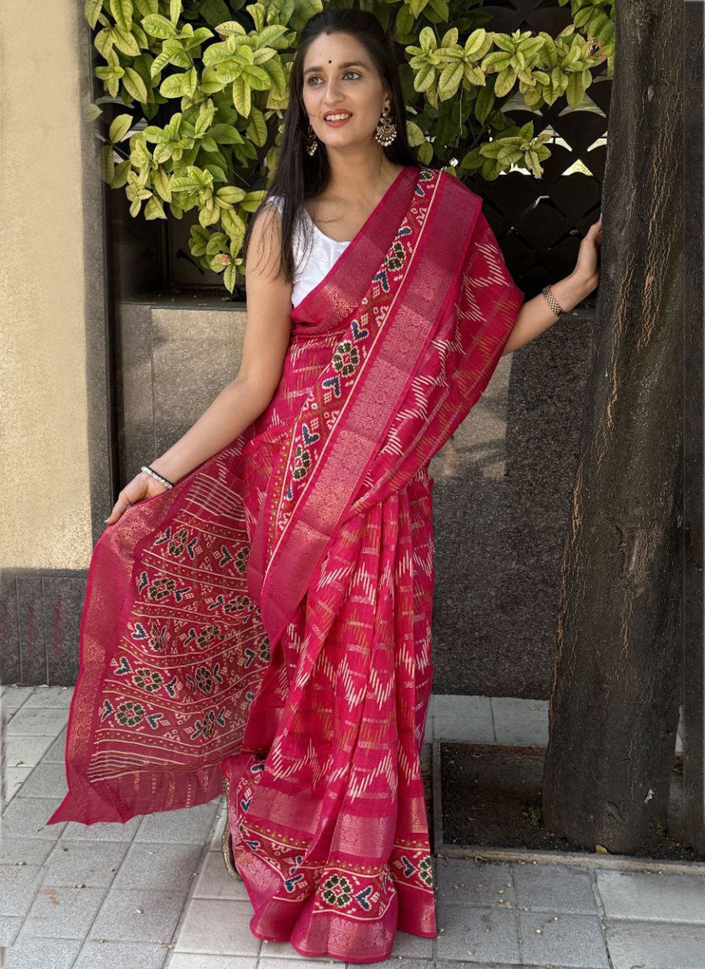 Printed Cotton Silk Saree - S11962