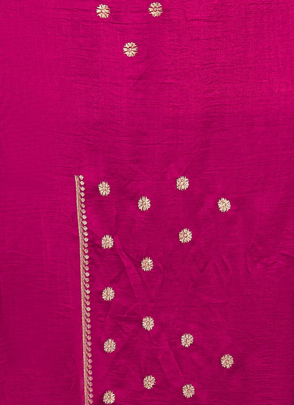 Traditional Embroidered Vichitra Silk Saree - S7737
