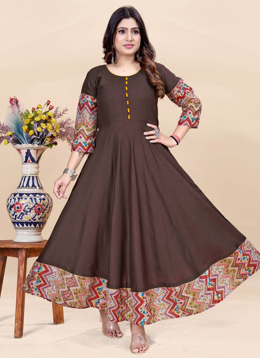 Fancy Work Rayon Gown - G1906