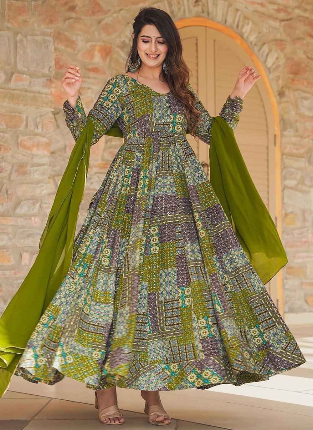 Rayon Gown - G1425