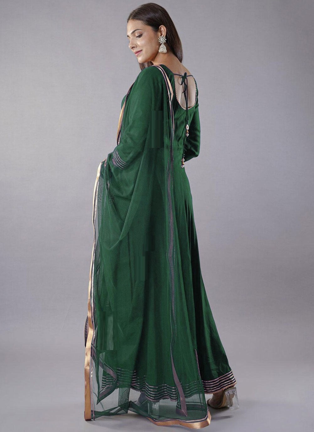 Embroidered Velvet Salwar Suit - T4630