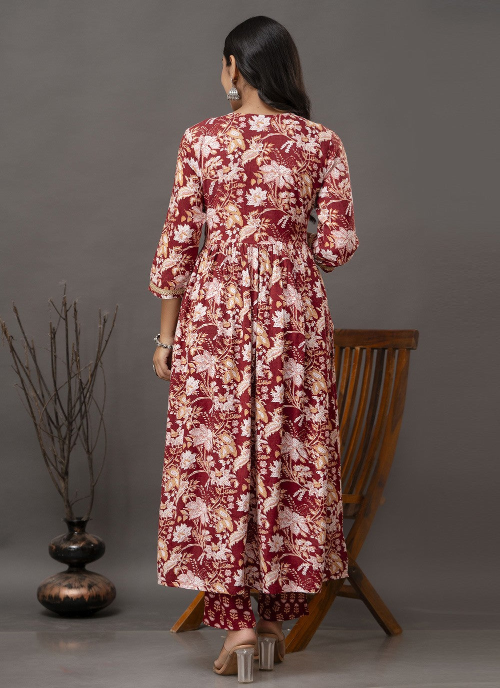 Cotton , Rayon Anarkali - T1464